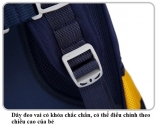 Balo Học Sinh Cấp 1, Cặp đi học cho bé lớp 2-5 chống thấm có phản quang 301