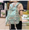 HOT TREND BALO TÚI NỮ HỌC SINH SINH VIÊN VẢI DÙ HÌNH BÔNG CÚC 0020