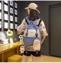Balo dù đi học, đi chơi unisex có bóp ngăn keo 901 kèm phụ kiện gắn, (KHÔNG KÈM MÓC KHÓA TREO)